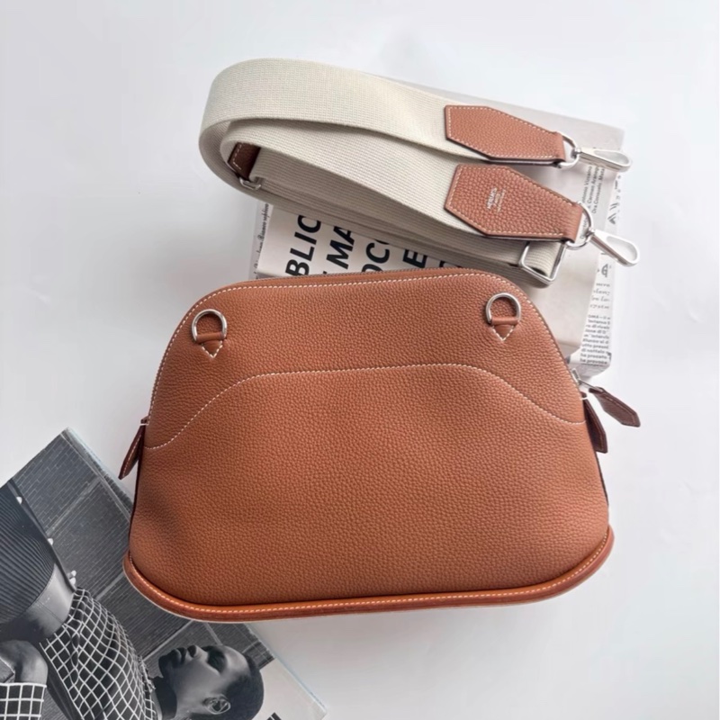 愛馬仕 Hermes 限量 bolide skate 31 滑板保齡球包  金棕銀扣 togo皮 B刻 未使用-0
