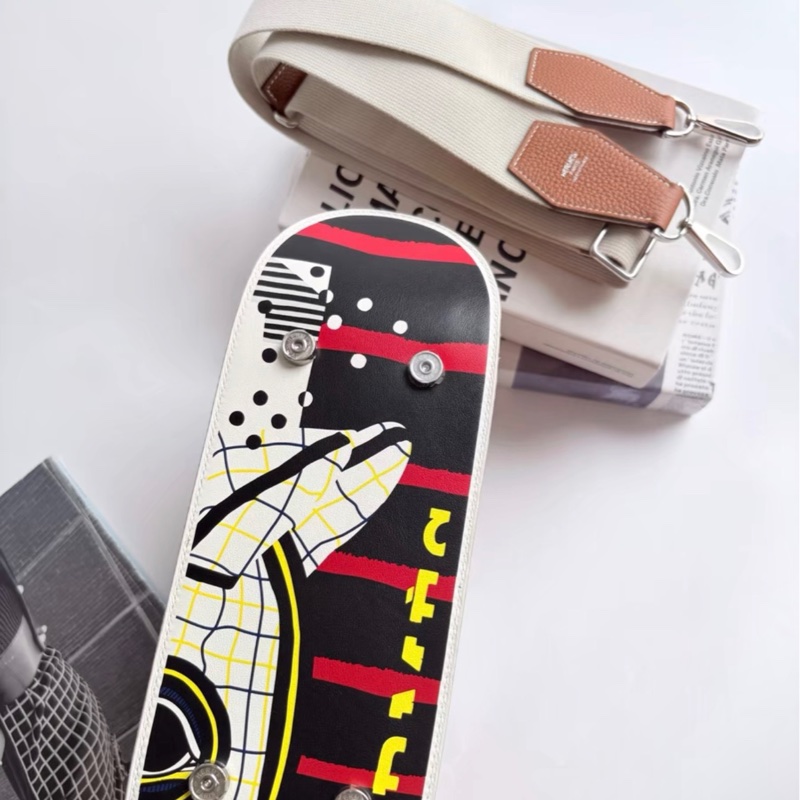 愛馬仕 Hermes 限量 bolide skate 31 滑板保齡球包  金棕銀扣 togo皮 B刻 未使用-2