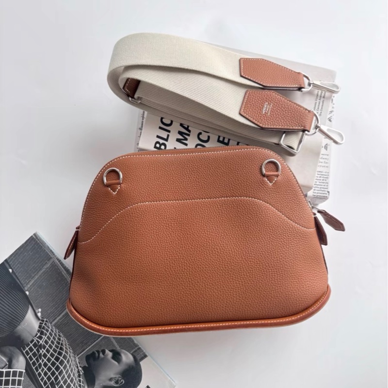 愛馬仕 Hermes 限量 bolide skate 31 滑板保齡球包  金棕銀扣 togo皮 B刻 未使用-4