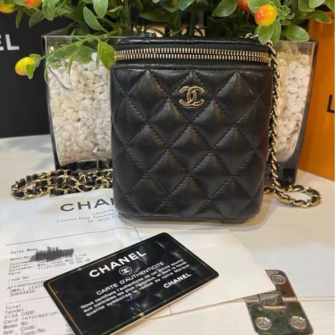 【97%新 ✨ 全網最低價！】Chanel 香奈兒 煙盒包 黑色羊皮 30開