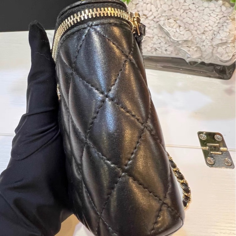 【97%新 ✨ 全網最低價！】Chanel 香奈兒 煙盒包 黑色羊皮 30開-3