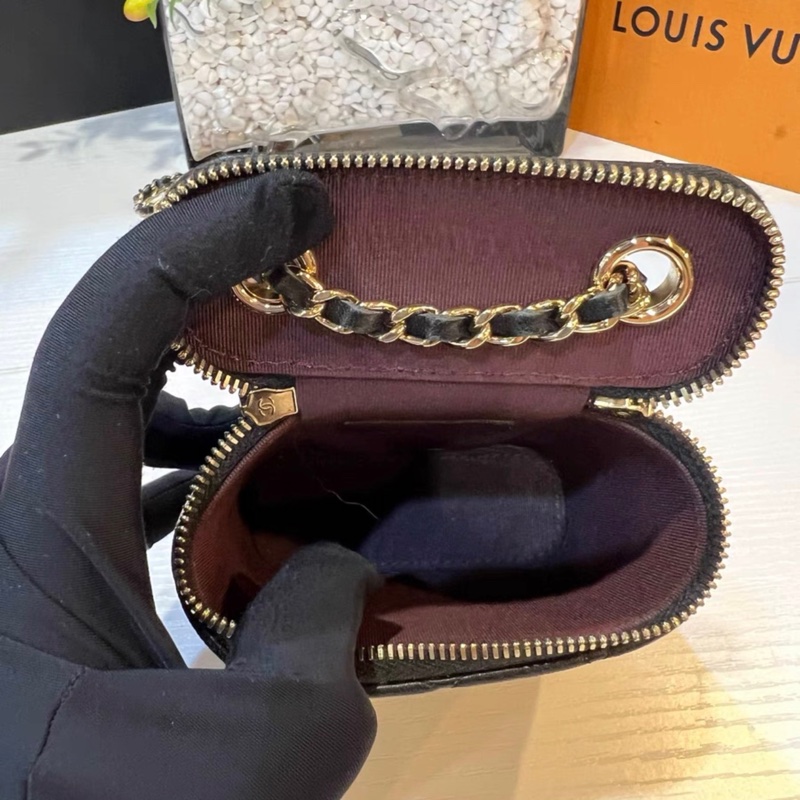 【97%新 ✨ 全網最低價！】Chanel 香奈兒 煙盒包 黑色羊皮 30開-5