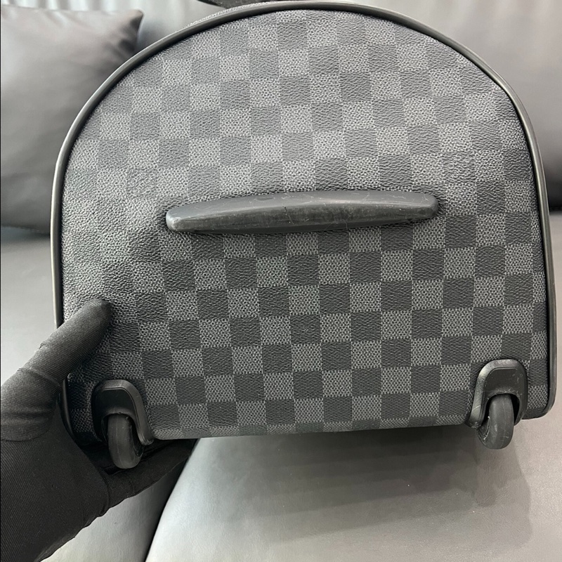 【90%新✨容量之王】LV neoeole55 黑棋盤格 手提行李袋 拉桿箱-2