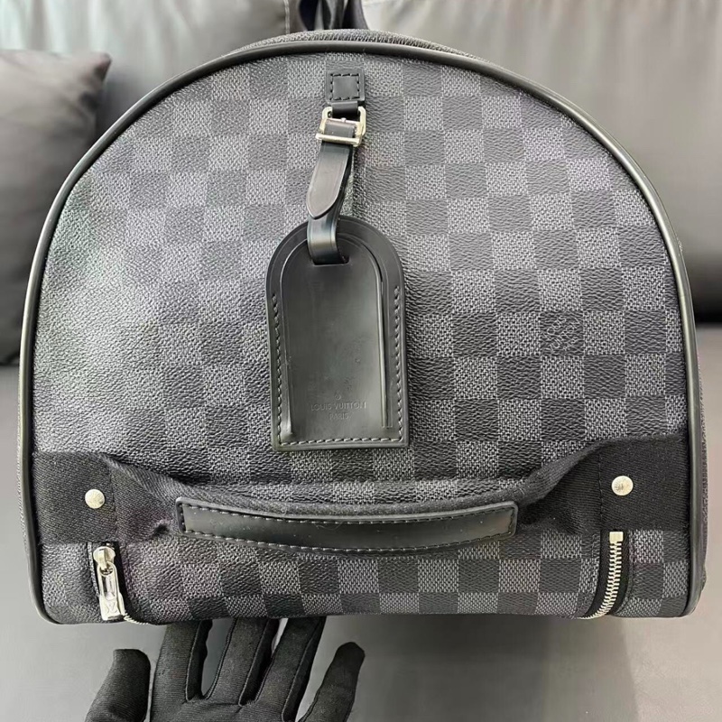 【90%新✨容量之王】LV neoeole55 黑棋盤格 手提行李袋 拉桿箱-3