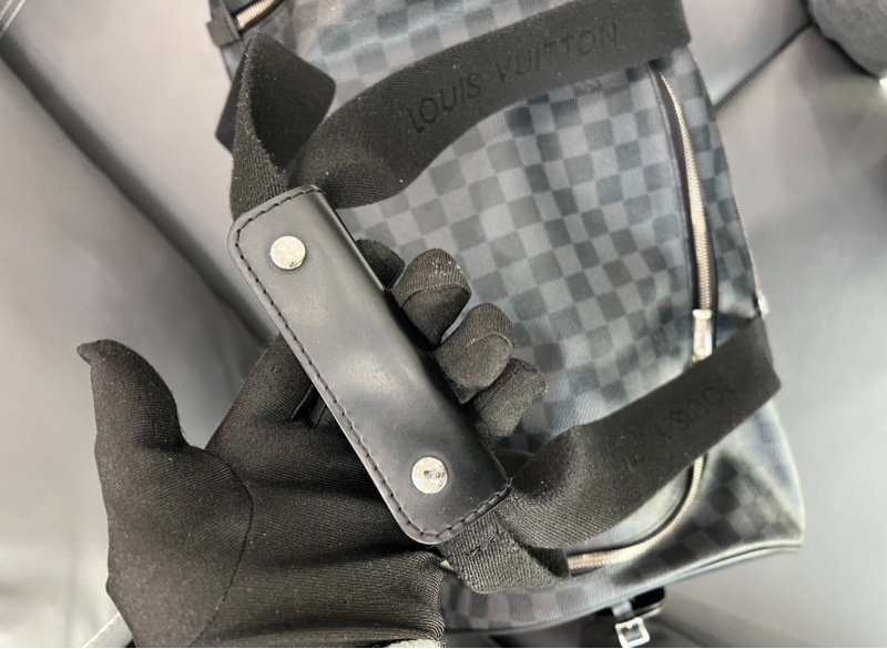 【90%新✨容量之王】LV neoeole55 黑棋盤格 手提行李袋 拉桿箱-7