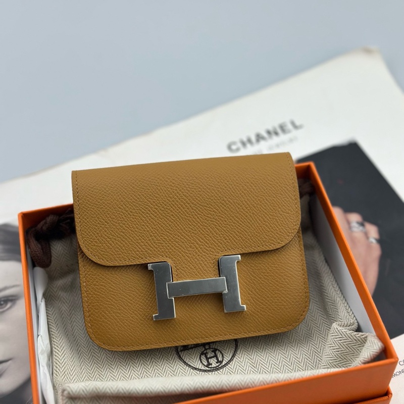 【99%新✨全網最低價】HERMES愛馬仕 Constance Slim康康銀扣Epsom小牛皮手拿包-0