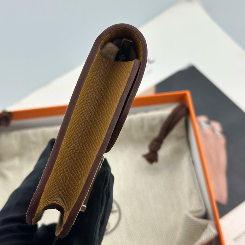 【99%新✨全網最低價】HERMES愛馬仕 Constance Slim康康銀扣Epsom小牛皮手拿包-3