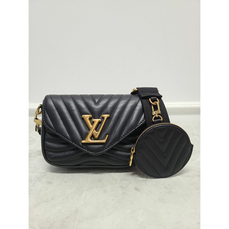 【包稅】LOUIS VUITTON 黑色新浪多功能斜挎包-0