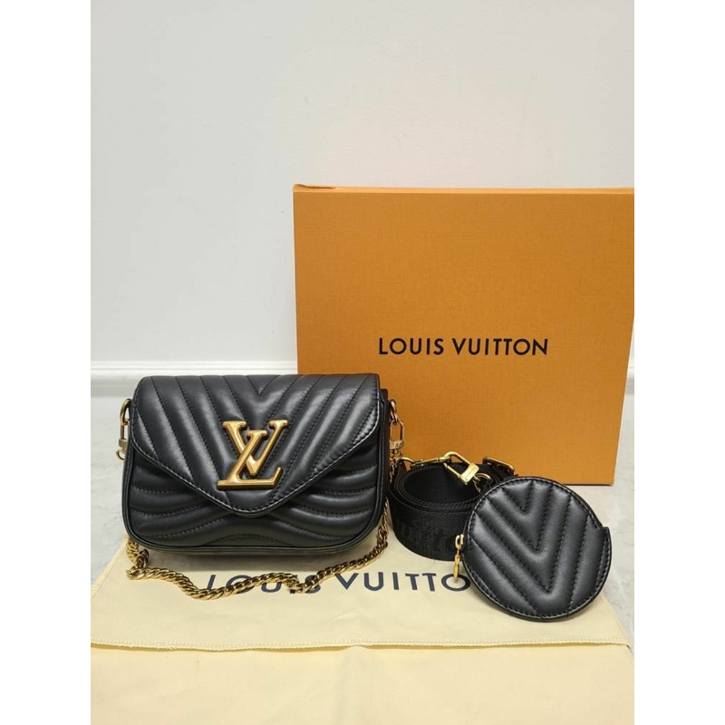 【包稅】LOUIS VUITTON 黑色新浪多功能斜挎包-7
