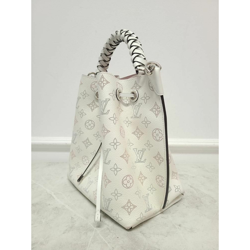 【包稅】LOUIS VUITTON 白色 Monogram Mahina Muria 單肩包-1