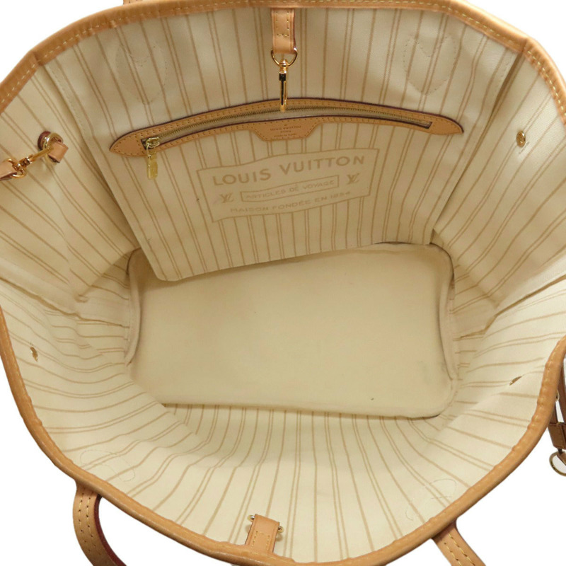 路易威登 N41361 Neverfull MM 女士帆布手提包-4