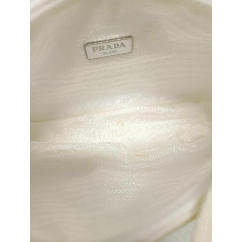【包稅】PRADA 白色復刻版 2000 尼龍迷你肩背包-3