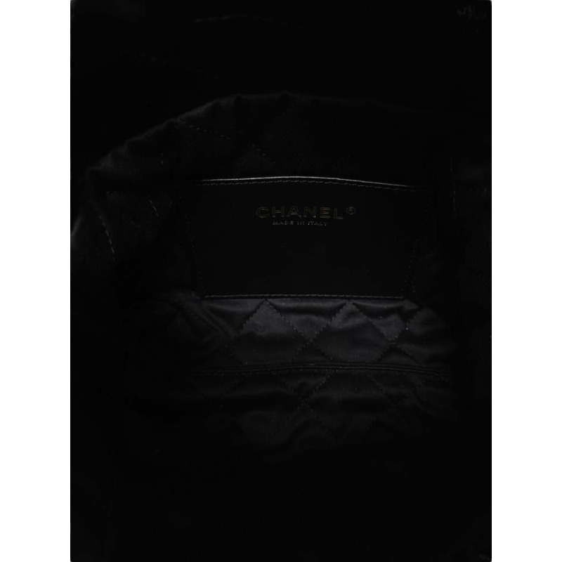 【包稅】CHANEL 黑色金色 22 迷你肩背包-3