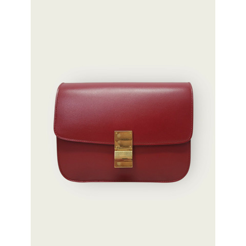 【包稅】CELINE 紅色經典款中型盒子包