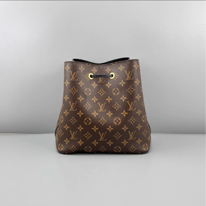 經典不敗實用款❤️‍🔥99新🈶購證😍LV路易威登Neonoe老花水桶包單肩斜挎包-13