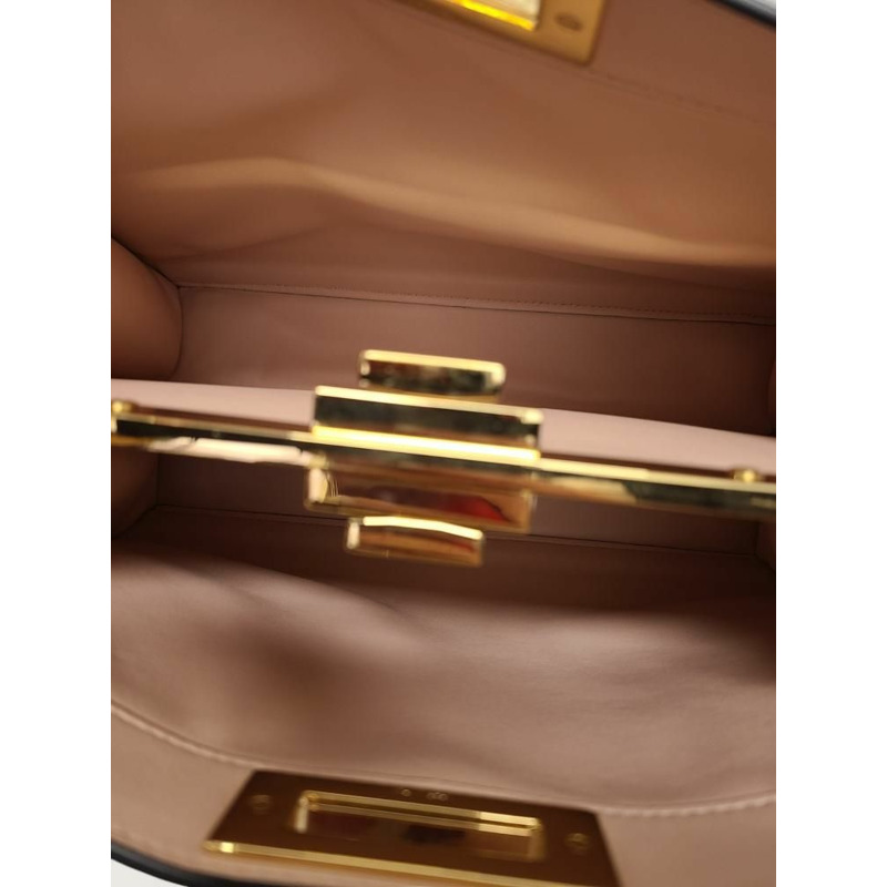 【包稅】FENDI Rose Black Calped Leather Peekaboo ISeeU Medium-3