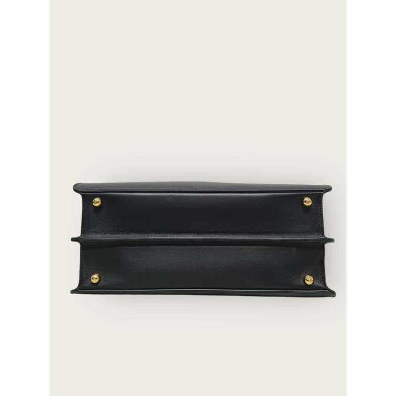 【包稅】FENDI Rose Black Calped Leather Peekaboo ISeeU Medium-5