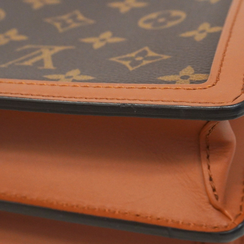 路易威登 Monogram Reverse Dauphine MM 女士單肩包 M44391 棕色-5