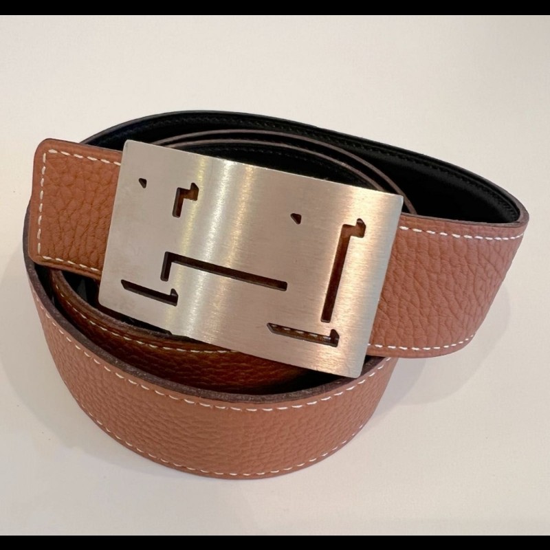 Hermes Lucky Metal H 皮帶-0