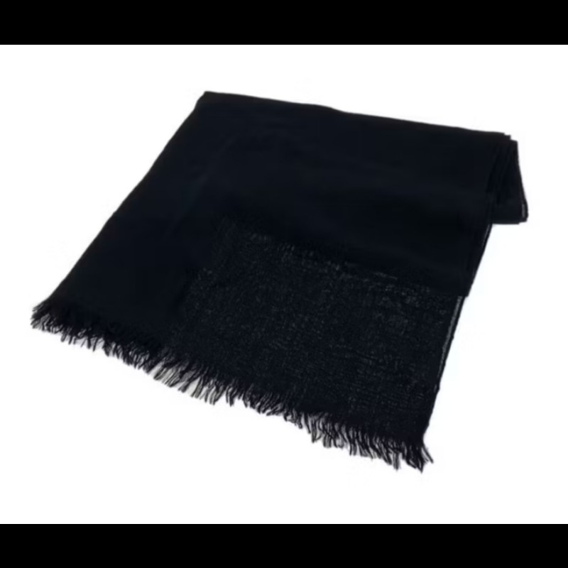Gucci 黑色羊毛圍巾-3