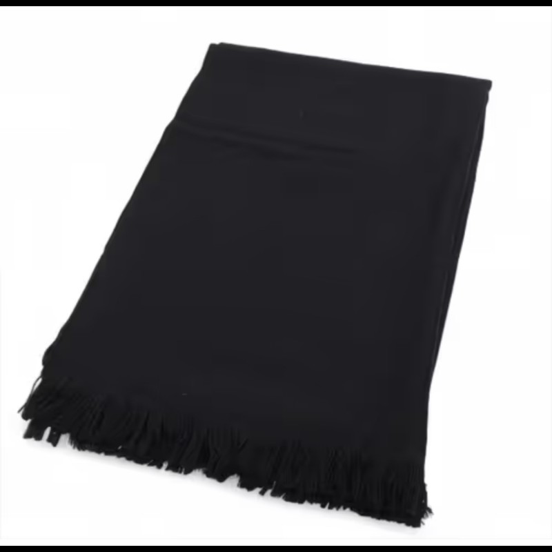 Gucci 黑色羊毛圍巾-5