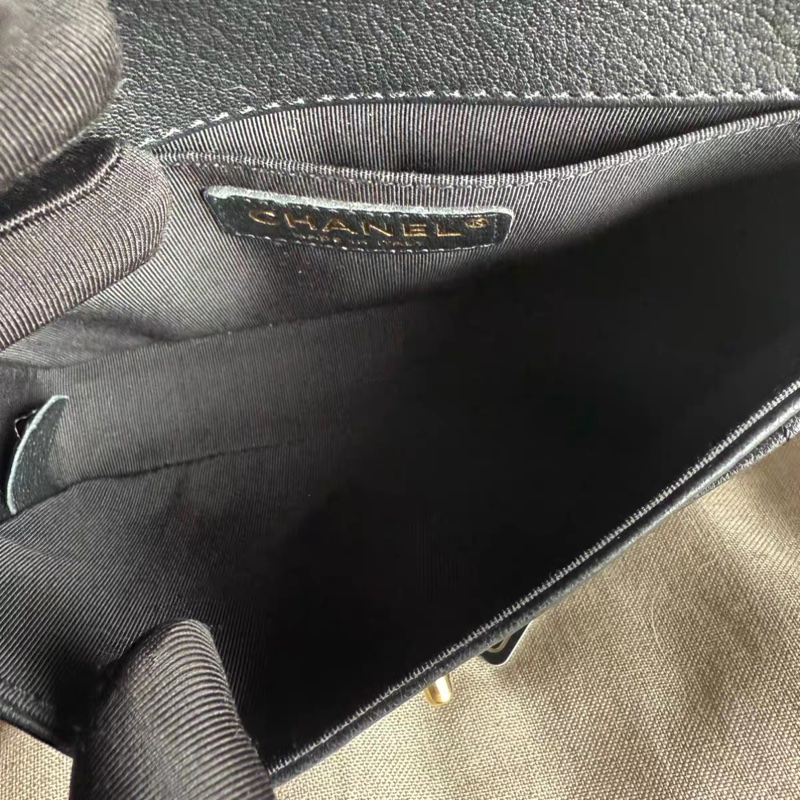 Chanel Flap Bag in Black 香奈兒黑金信封包-6