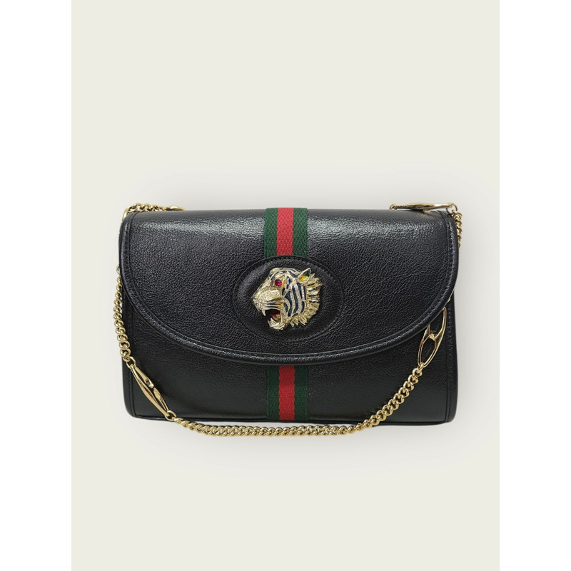 【包稅】GUCCI 黑色網狀 Laza 鏈條單肩包 小號-0