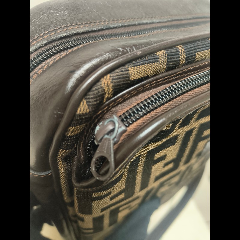 ‼️年前限時特賣‼️（原11800）至1/25⏰㊣✨FENDI✨芬迪 FF 老花 皮革 直立 收納包 相機包 肩背包 斜背包/雙F/二手包/二手精品/保證正品-18