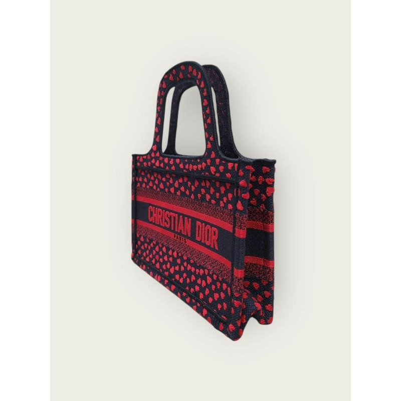 【包稅】DIOR 海軍藍紅色「我愛巴黎」迷你手提包-1