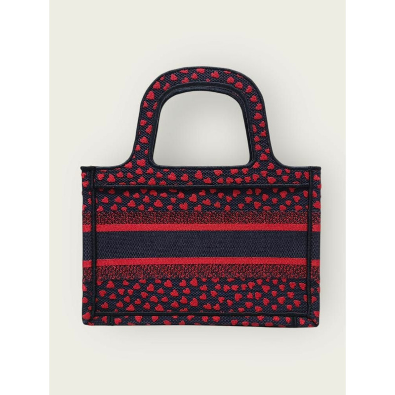 【包稅】DIOR 海軍藍紅色「我愛巴黎」迷你手提包-4
