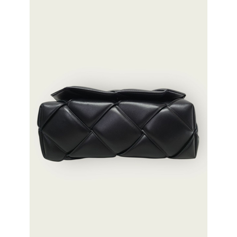 【包稅】BOTTEGA VENETA 黑色編織手提肩背包-5