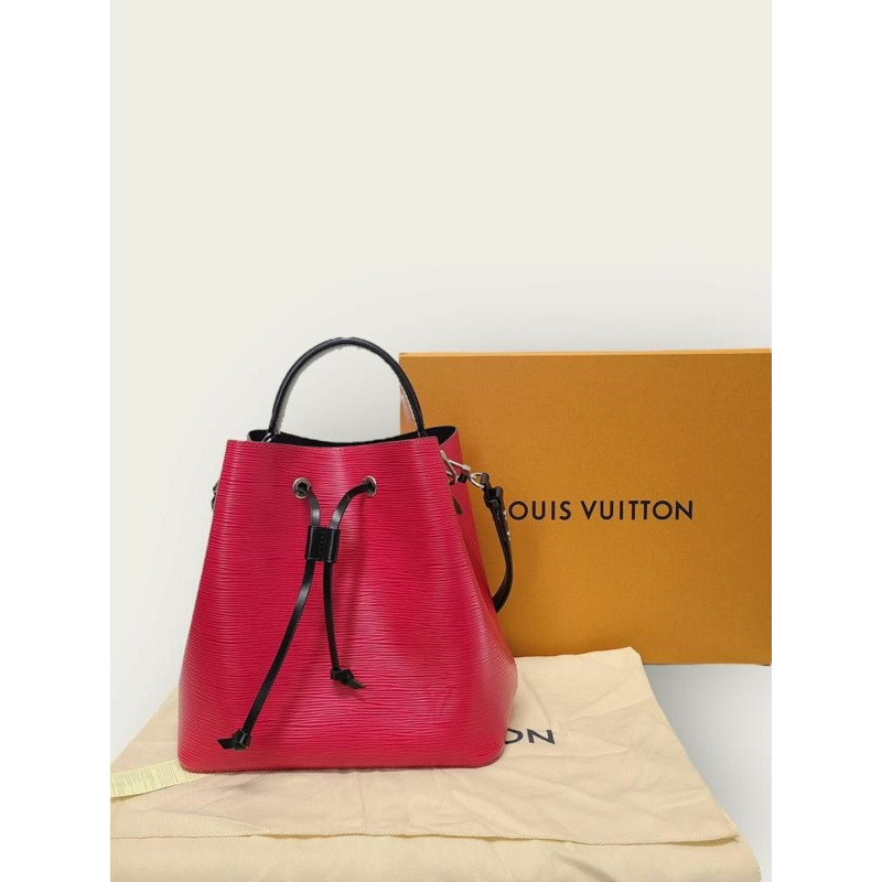 【包稅】LOUIS VUITTON 手榴彈粉紅黑色 Epi NeoNoe-6