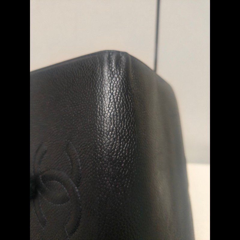 ‼️年前限時特賣‼️（原10800）至1/25⏰㊣✨CHANEL✨香奈兒 小香 雙C 雷標 黑色 魚子醬 皮革 拼色 長夾 皮夾 錢包/二手精品/二手皮夾/保證正品-16