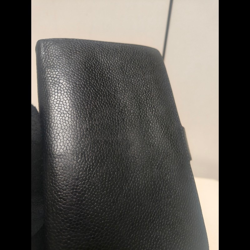 ‼️年前限時特賣‼️（原10800）至1/25⏰㊣✨CHANEL✨香奈兒 小香 雙C 雷標 黑色 魚子醬 皮革 拼色 長夾 皮夾 錢包/二手精品/二手皮夾/保證正品-21