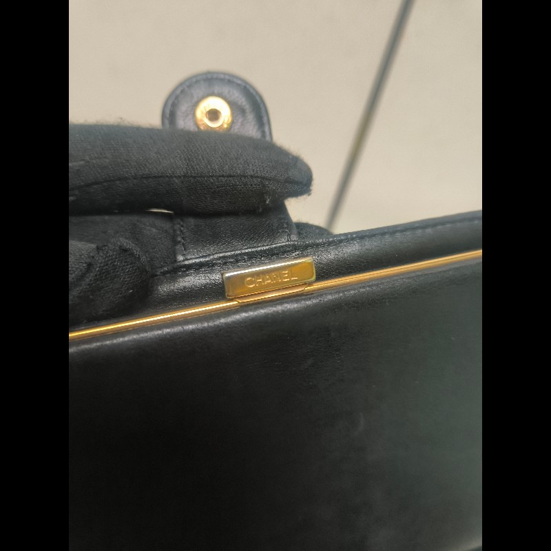 ‼️年前限時特賣‼️（原10800）至1/25⏰㊣✨CHANEL✨香奈兒 小香 雙C 雷標 黑色 魚子醬 皮革 拼色 長夾 皮夾 錢包/二手精品/二手皮夾/保證正品-36