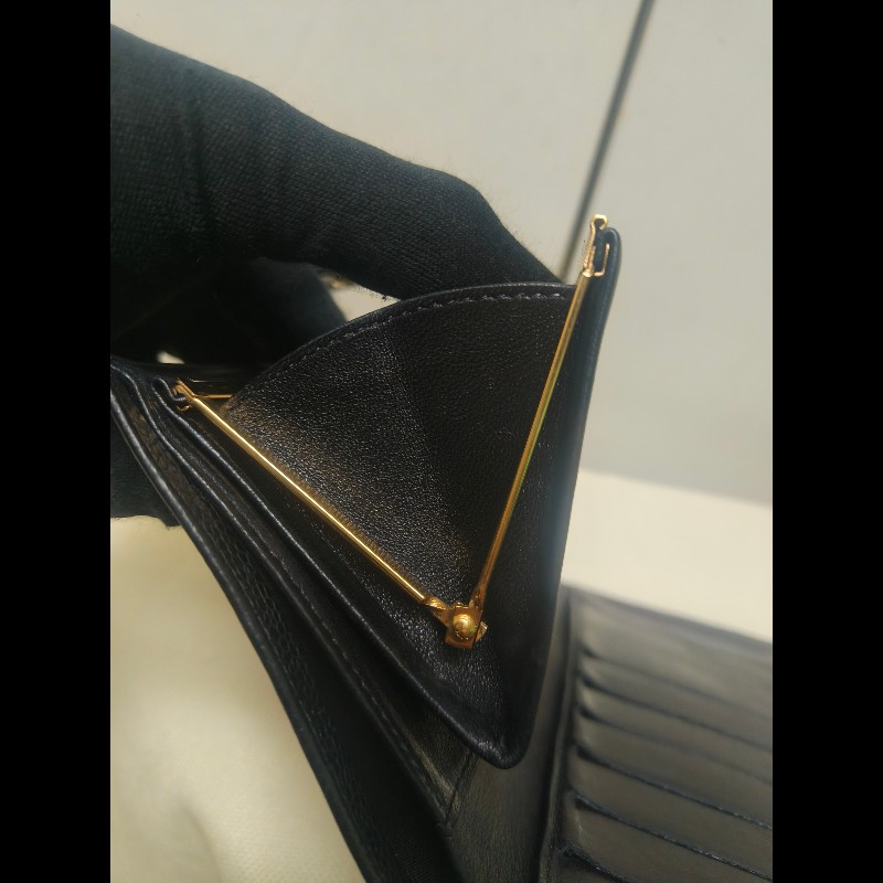 ‼️年前限時特賣‼️（原10800）至1/25⏰㊣✨CHANEL✨香奈兒 小香 雙C 雷標 黑色 魚子醬 皮革 拼色 長夾 皮夾 錢包/二手精品/二手皮夾/保證正品-39