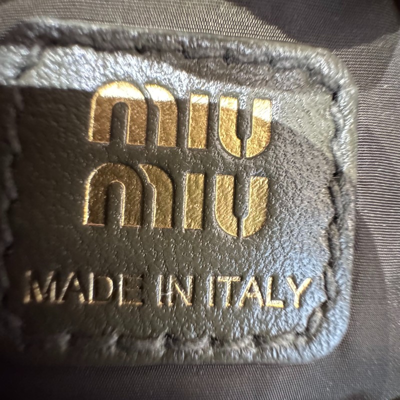 Miu miu綠色帆布飯盒包-15