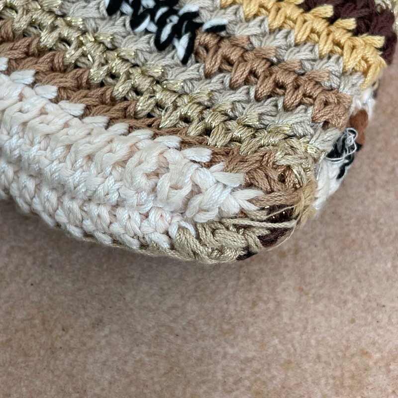 Miu miu 豎版美拉德色系條紋編織tote托特包 手提包-12