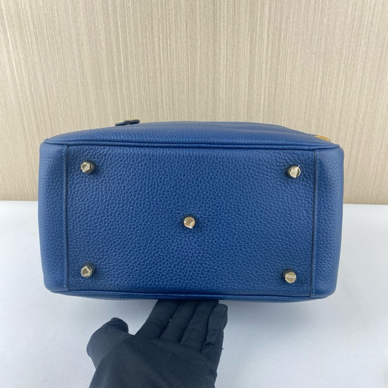 🌈Hermes💙Lindy 26💙R2瑪瑙藍金扣🌈99新🌟TC皮🌟愛馬仕🌟-8