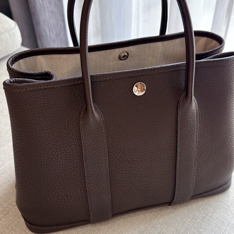 愛馬仕 花園包 烏木色GP-0