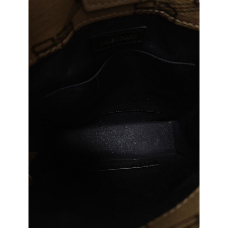 【包稅】BALENCIAGA BB 多字母組合標誌手機支架手提斜背包 棕色-3