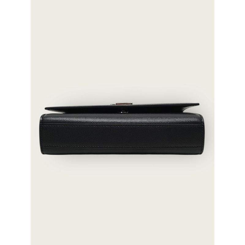 【包稅】SAINT LAURENT 黑色銀色飾邊 Grande Poudre 皮革 Kate 小號包-5