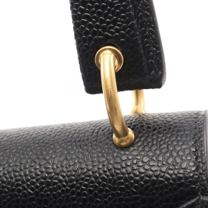 THOM BROWNE 鵝卵石紋單肩斜背包，黑色真皮，二手女款-6