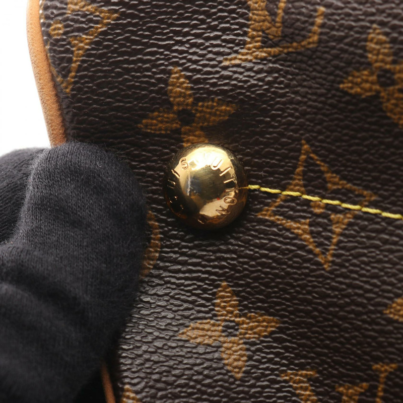 路易威登 Tivoli GM 單肩手提包 M40144 Monogram 皮革 棕色 二手 LV-7