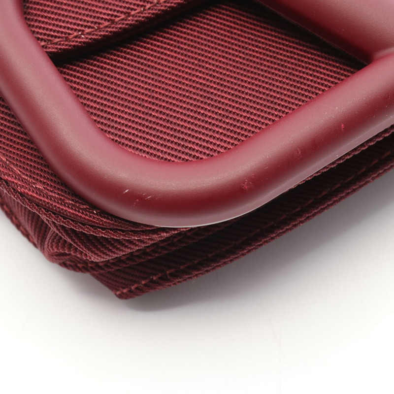 Valentino Garavani Super VEE 腰臀包帆布波爾多紅二手女款-4