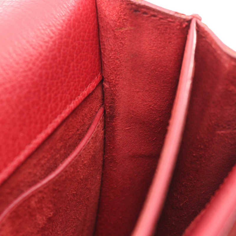 SAINT LAURENT PARIS Sunset 中單肩斜背包 464673 皮革 紅色 二手-4