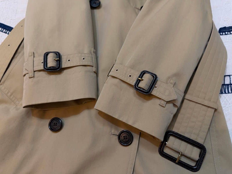 BURBERRY英國蜜色兩件式長風衣UK6-5