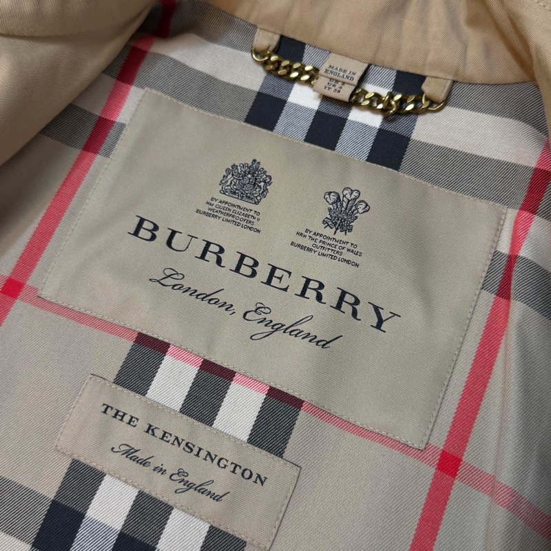 BURBERRY英國蜜色兩件式長風衣UK6-12