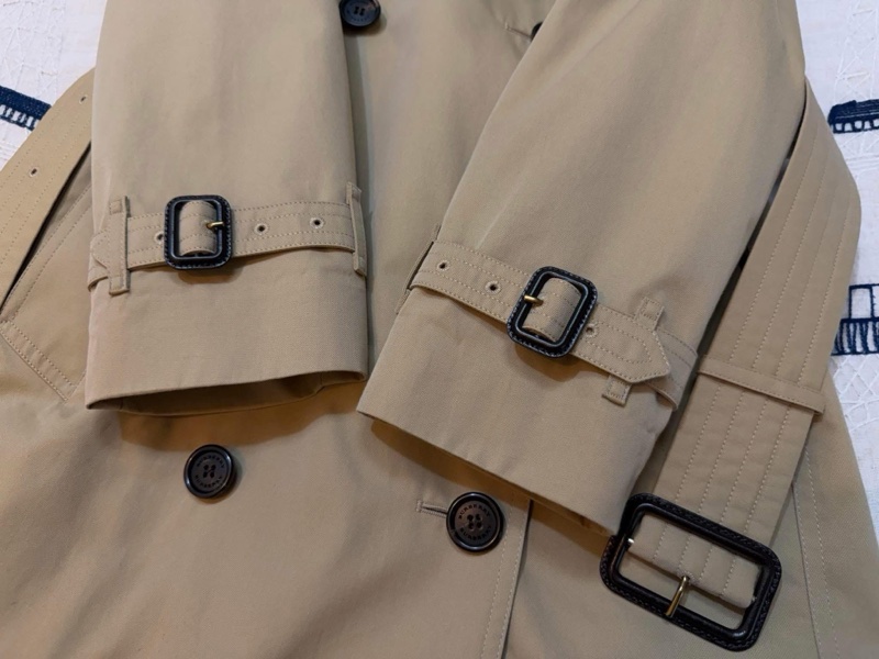 BURBERRY英國肯辛頓蜜色長風衣UK6-8