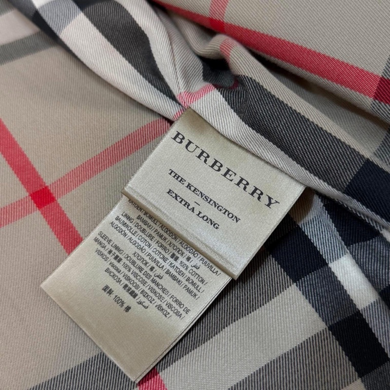 BURBERRY英國肯辛頓蜜色長風衣UK6-15